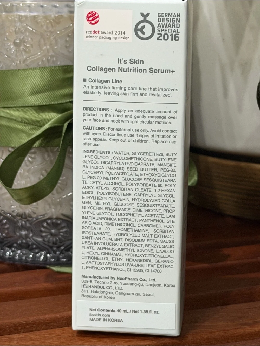 Collagen Nutrition Serum+ — White & Peach